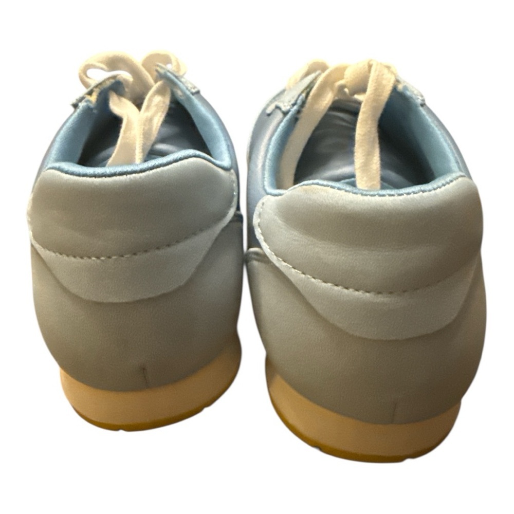Open Edit Kids Light Blue Retro Sneakers with White Laces Size 2.5 - Picture 4 of 5
